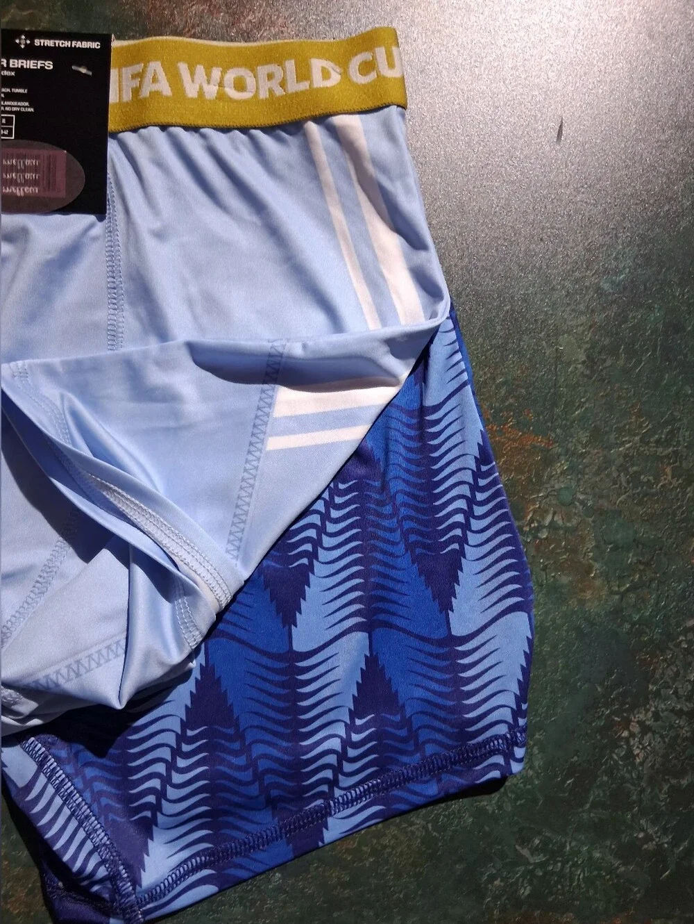 FIFA World Cup Men's Blue Performance Boxer Briefs - L